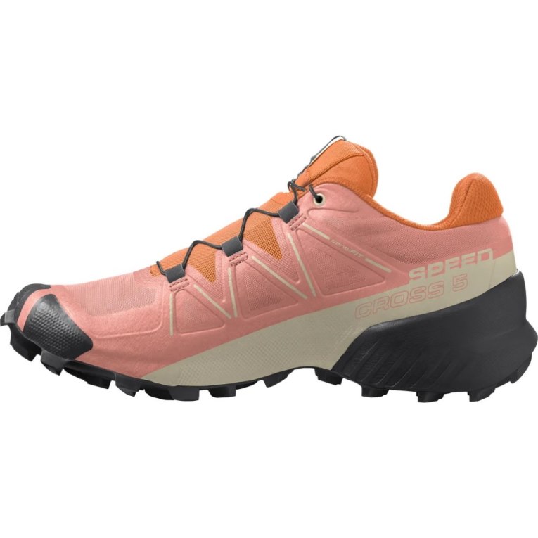 Sapatilhas Trail Running Salomon Speedcross 5 Feminino Rosa Laranja | PT D63901